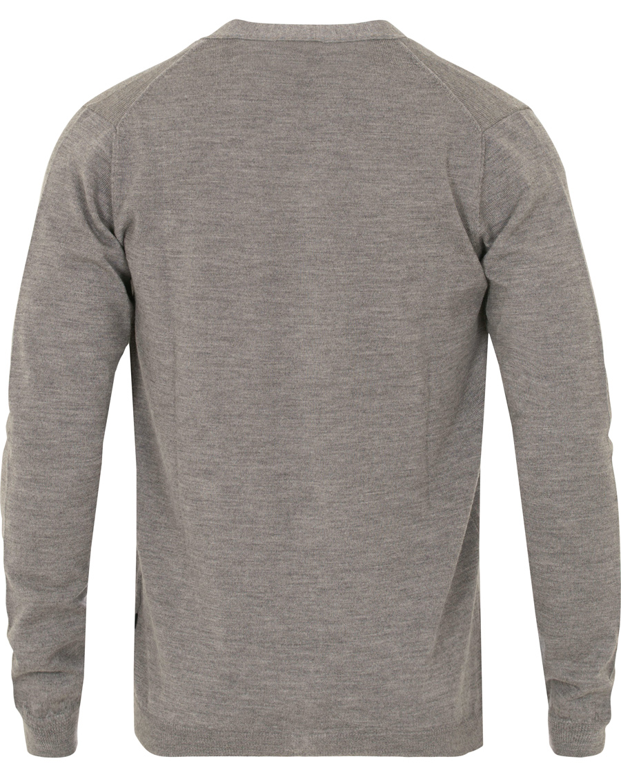 Herre | Gensere | J.Lindeberg | Lyon True Merino Cardigan Grey Melange
