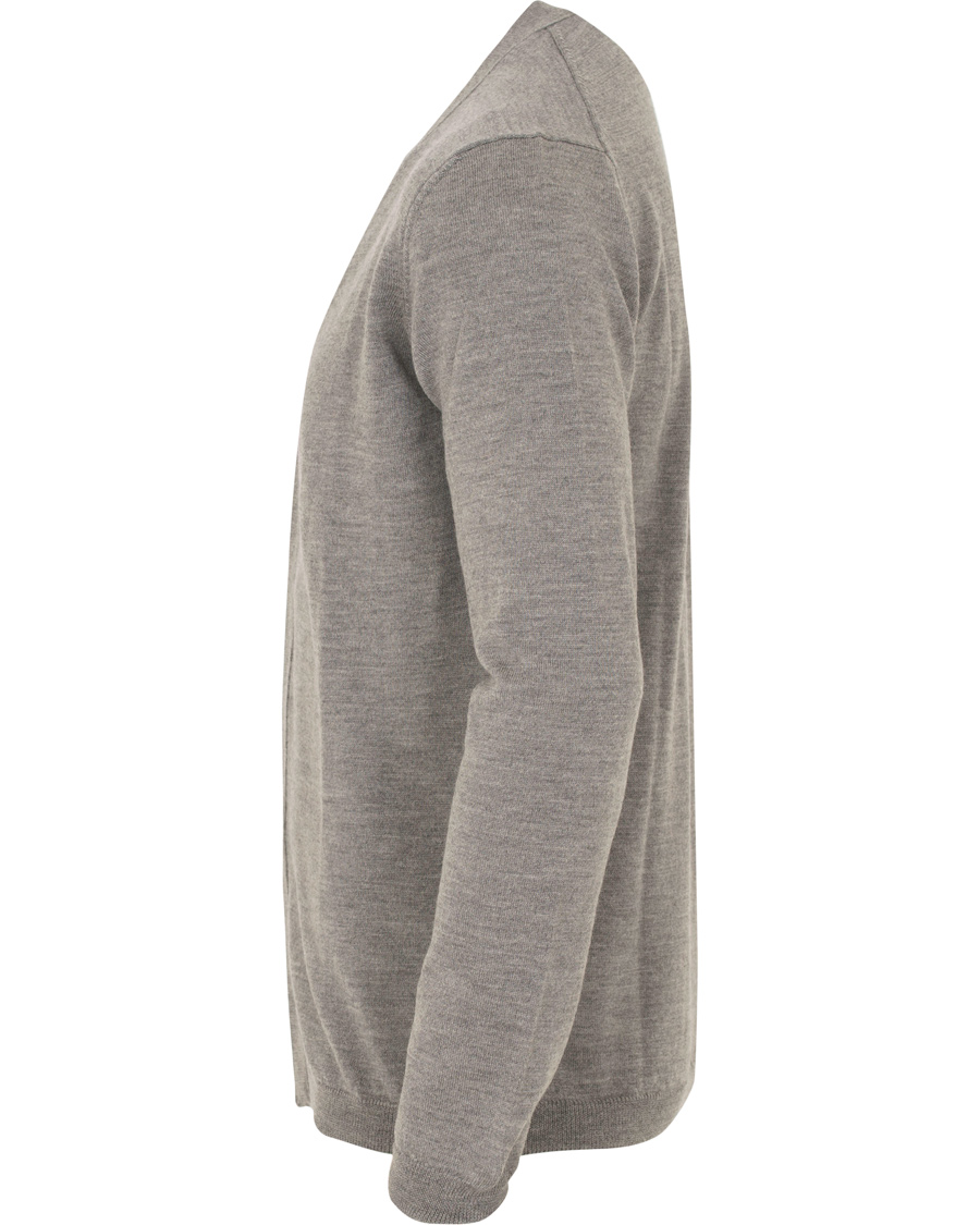 Herre | Gensere | J.Lindeberg | Lyon True Merino Cardigan Grey Melange