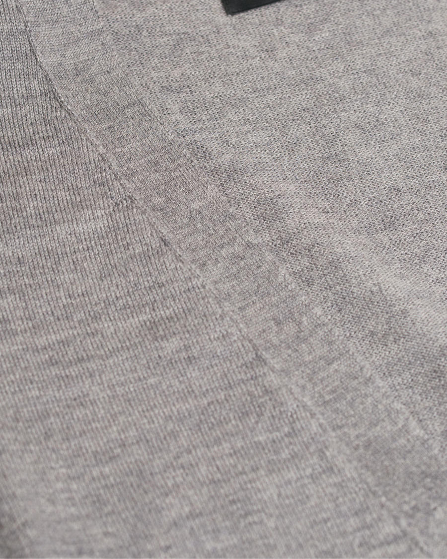 Herre | Gensere | J.Lindeberg | Lyon True Merino Cardigan Grey Melange