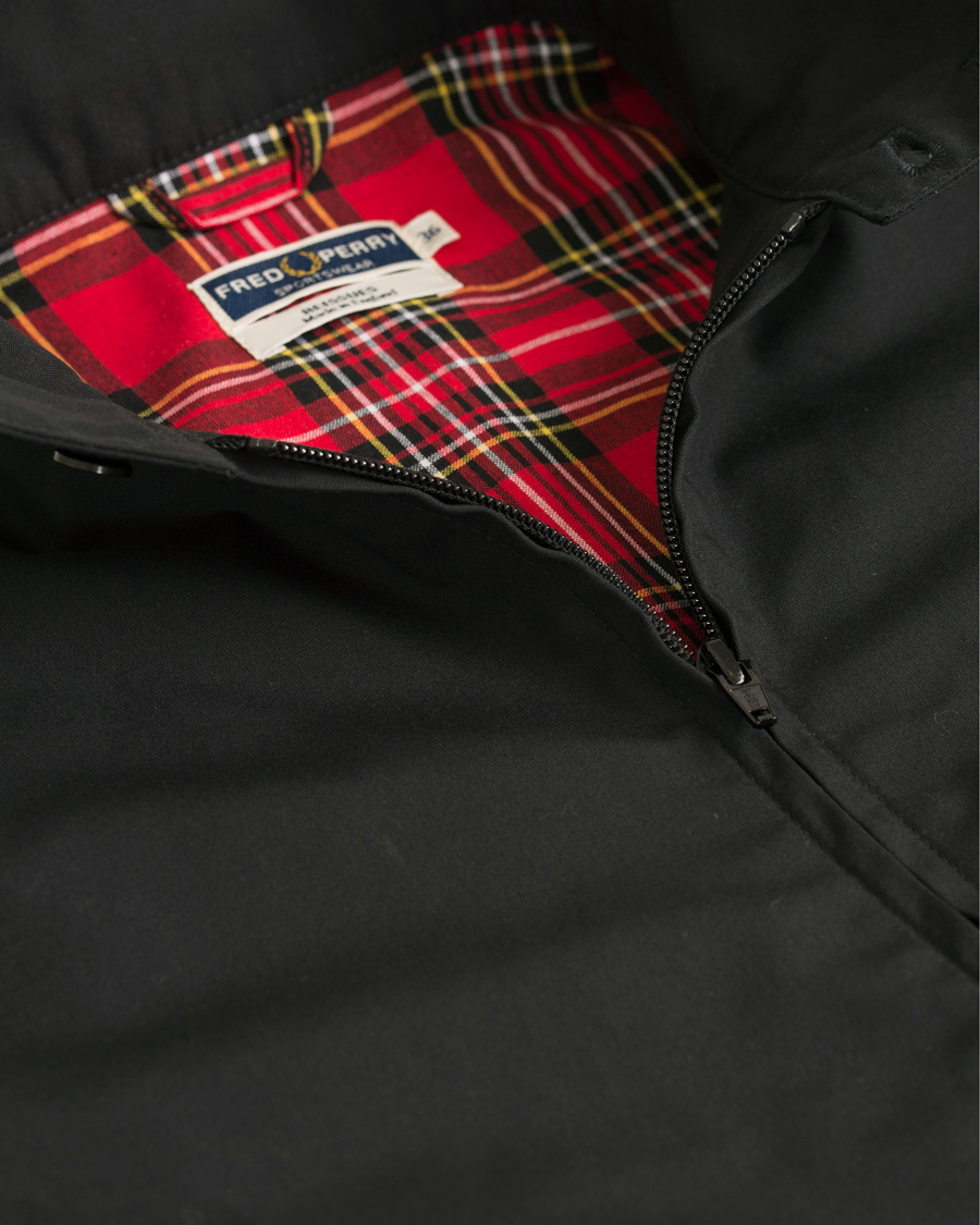 Herre | Jakker | Fred Perry Reissues | Made In England Harrington Jacket Black