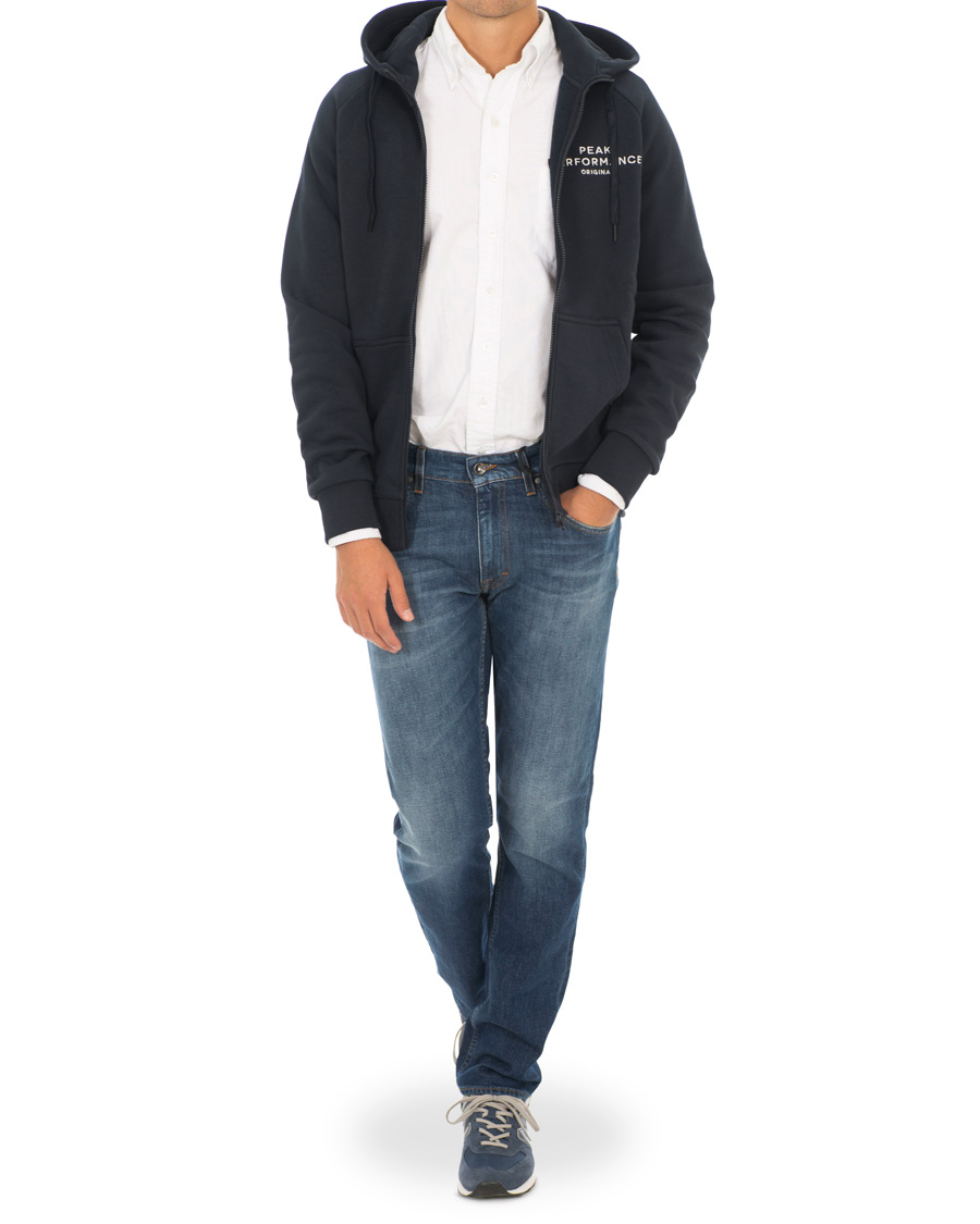 Herre | Gensere | Peak Performance | Original Full Zip Hoodie Navy