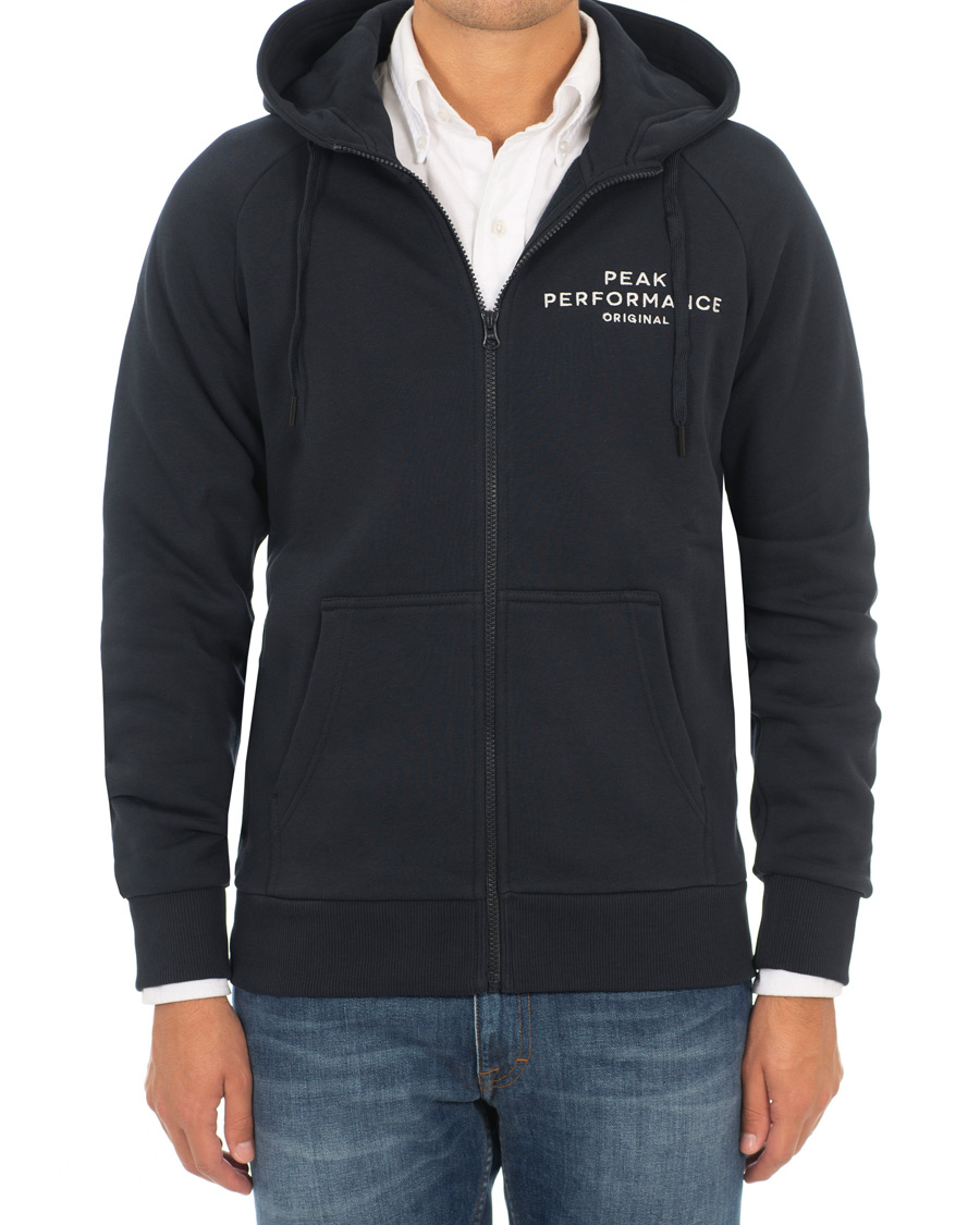 Herre | Gensere | Peak Performance | Original Full Zip Hoodie Navy