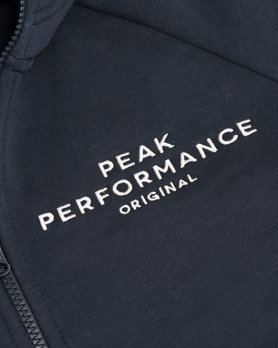 Herre | Gensere | Peak Performance | Original Full Zip Hoodie Navy