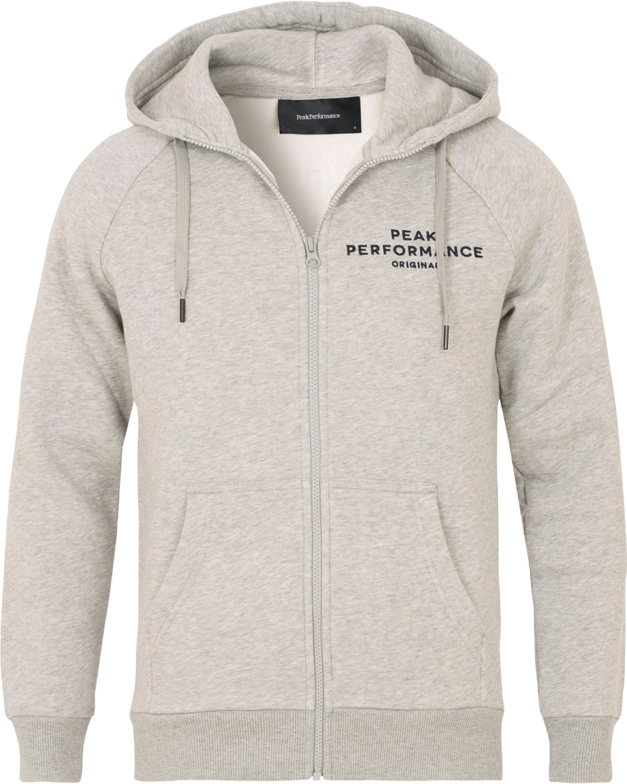 Herre | Gensere | Peak Performance | Original Full Zip Hoodie Grey