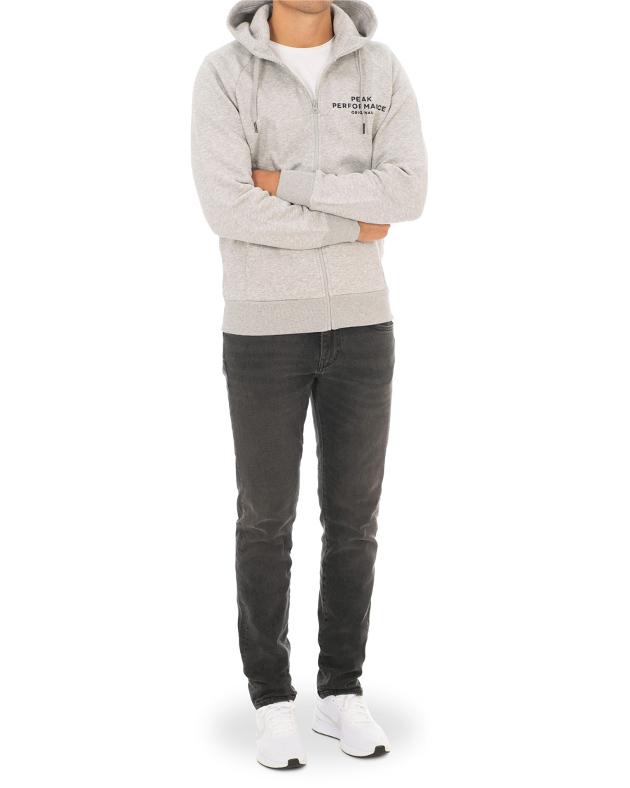 Herre | Gensere | Peak Performance | Original Full Zip Hoodie Grey