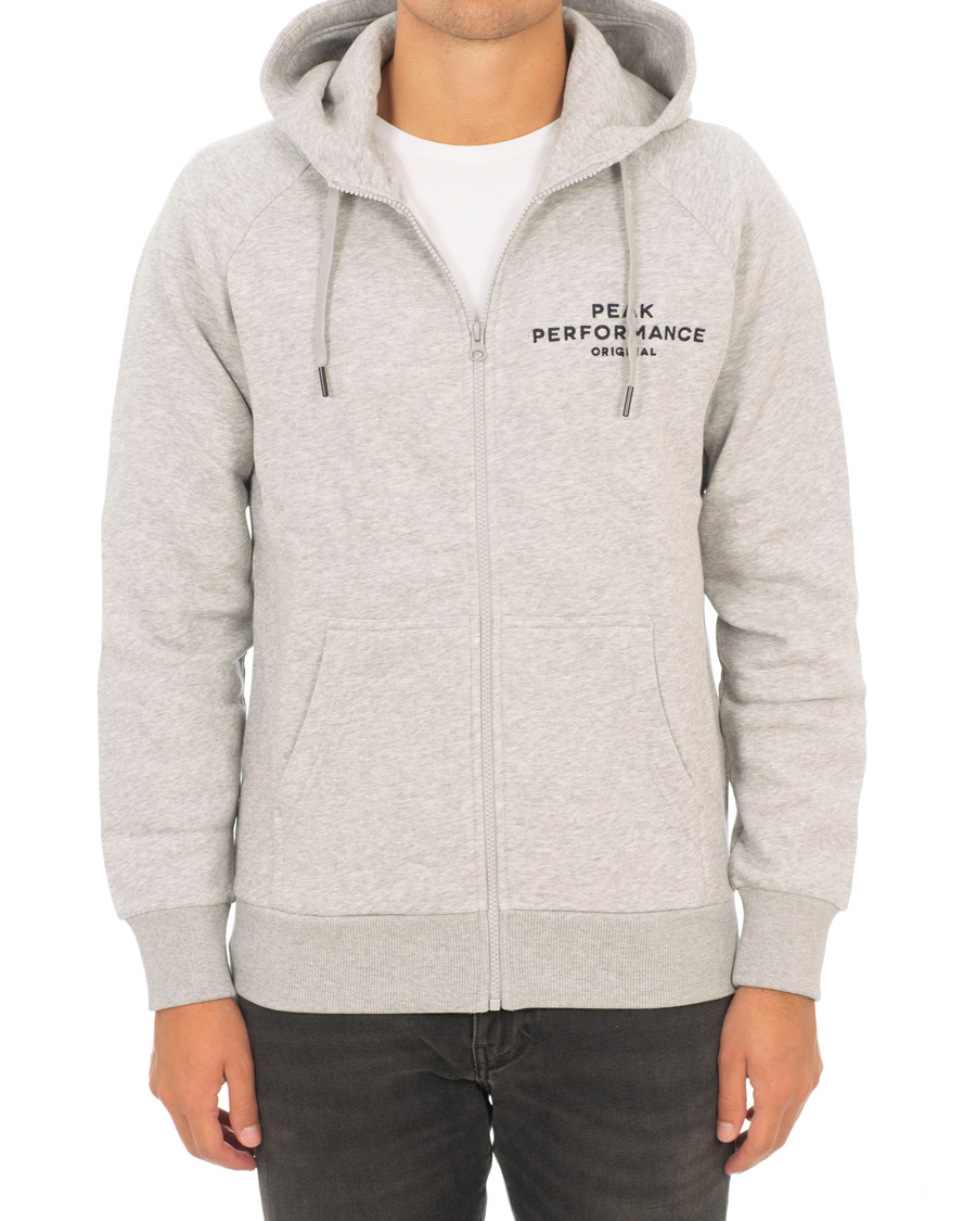 Herre | Gensere | Peak Performance | Original Full Zip Hoodie Grey