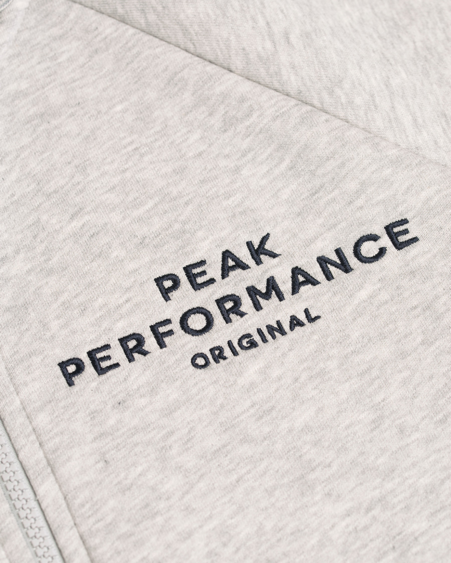 Herre | Gensere | Peak Performance | Original Full Zip Hoodie Grey