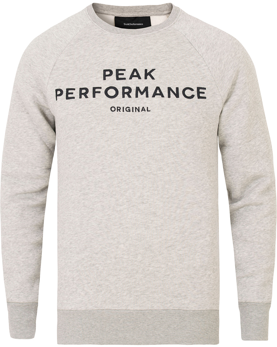 Herre | Gensere | Peak Performance | Logo Crew Neck Sweatshirt Grey
