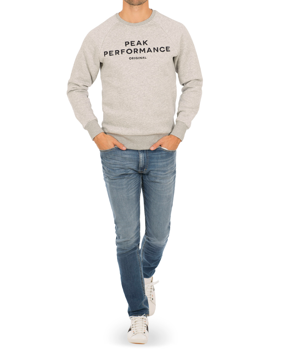 Herre | Gensere | Peak Performance | Logo Crew Neck Sweatshirt Grey