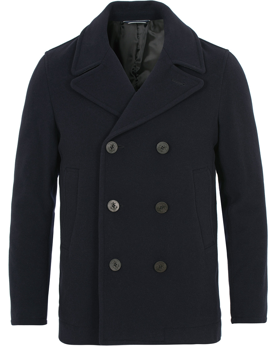Herre | Jakker | GANT | The Weyland Peacoat Navy