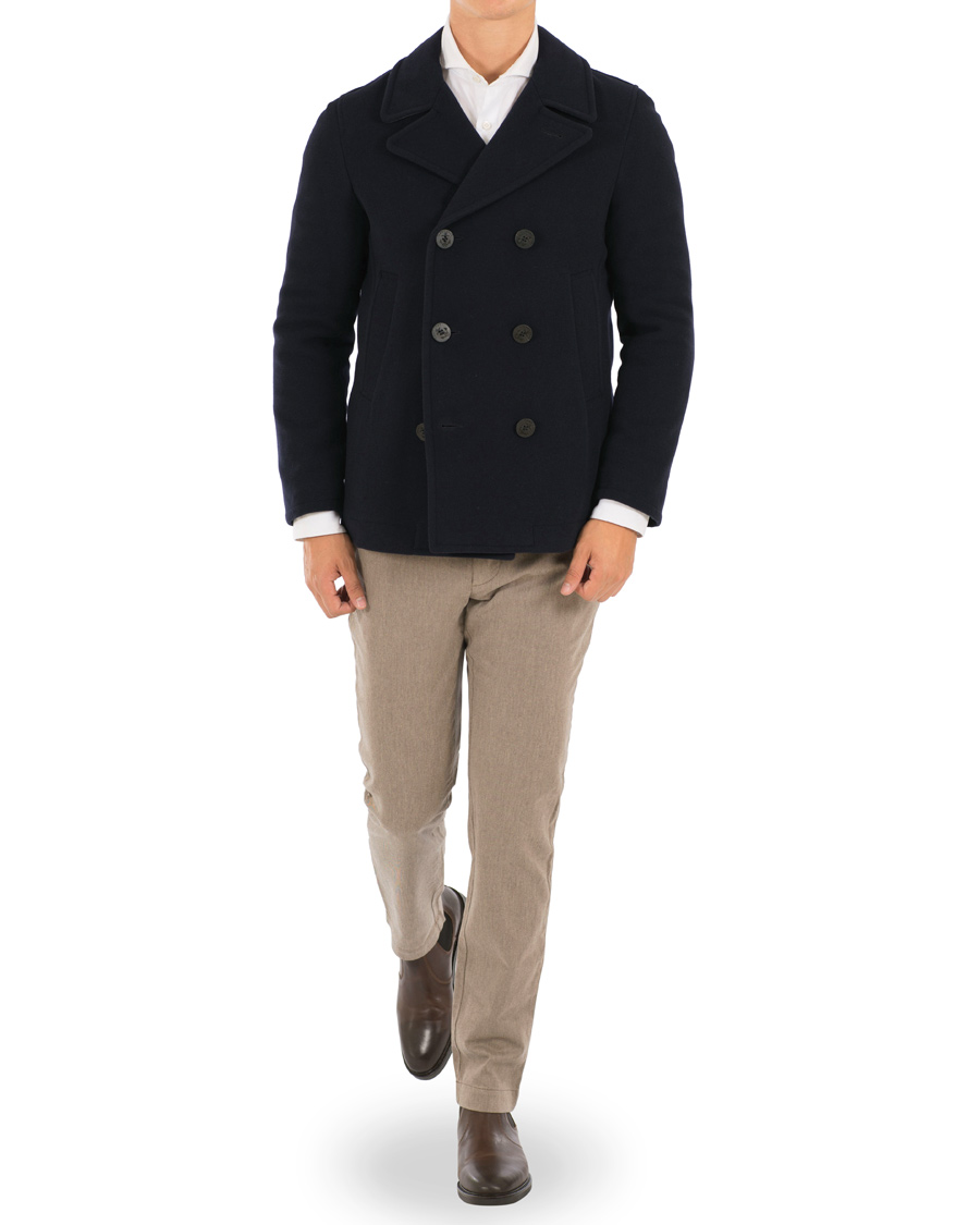 Herre | Jakker | GANT | The Weyland Peacoat Navy
