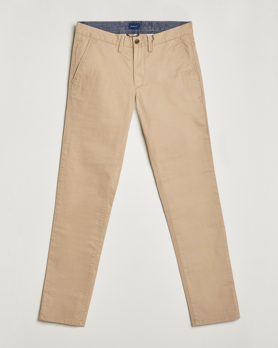 Herre | Bukser | GANT | Slim Twill Chino Dark Khaki