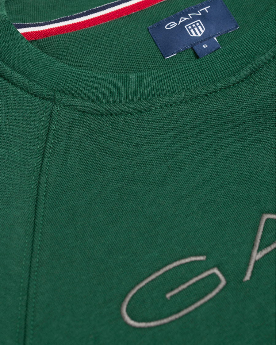 Herre | Gensere | GANT | Shield Crew Neck Sweatshirt Ivy Green