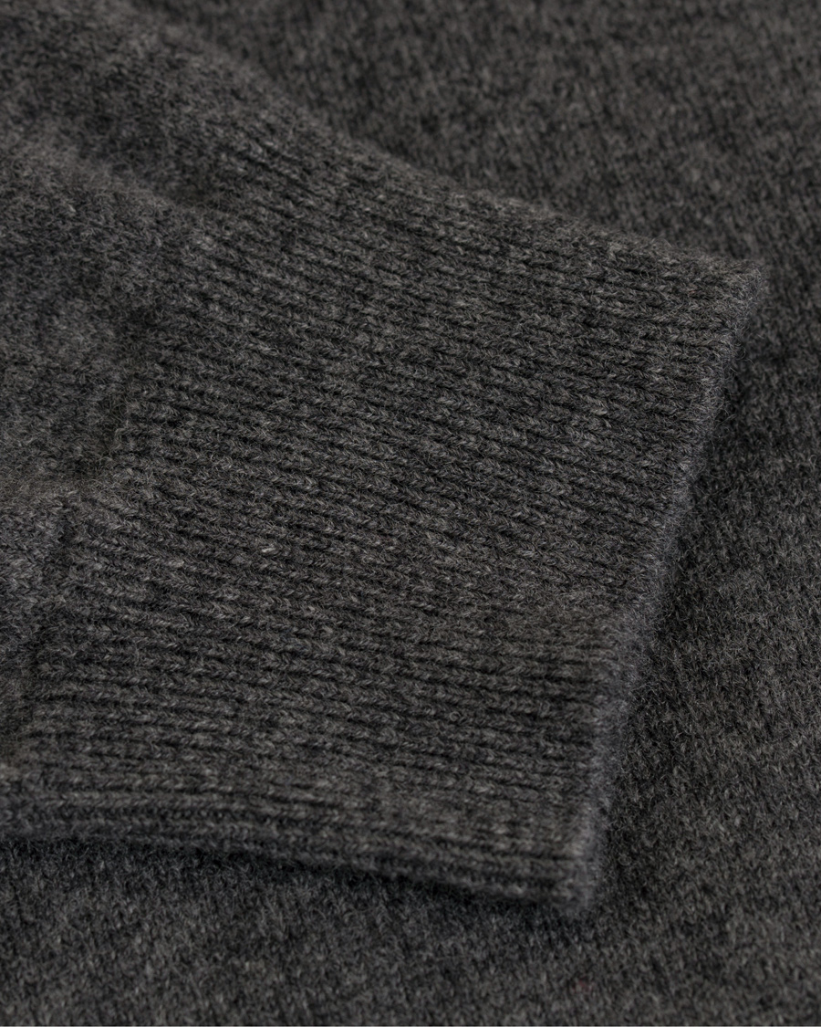 Herre | Gensere | GANT | Super Fine Lambswool Half Zip Antracite Melange