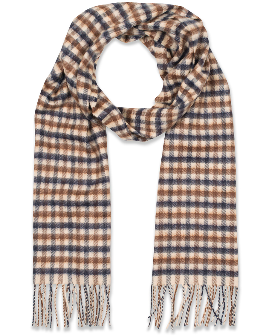Herre | Aquascutum Club Check Cashmere Scarf Vicuna | Aquascutum | Club Check Cashmere Scarf Vicuna