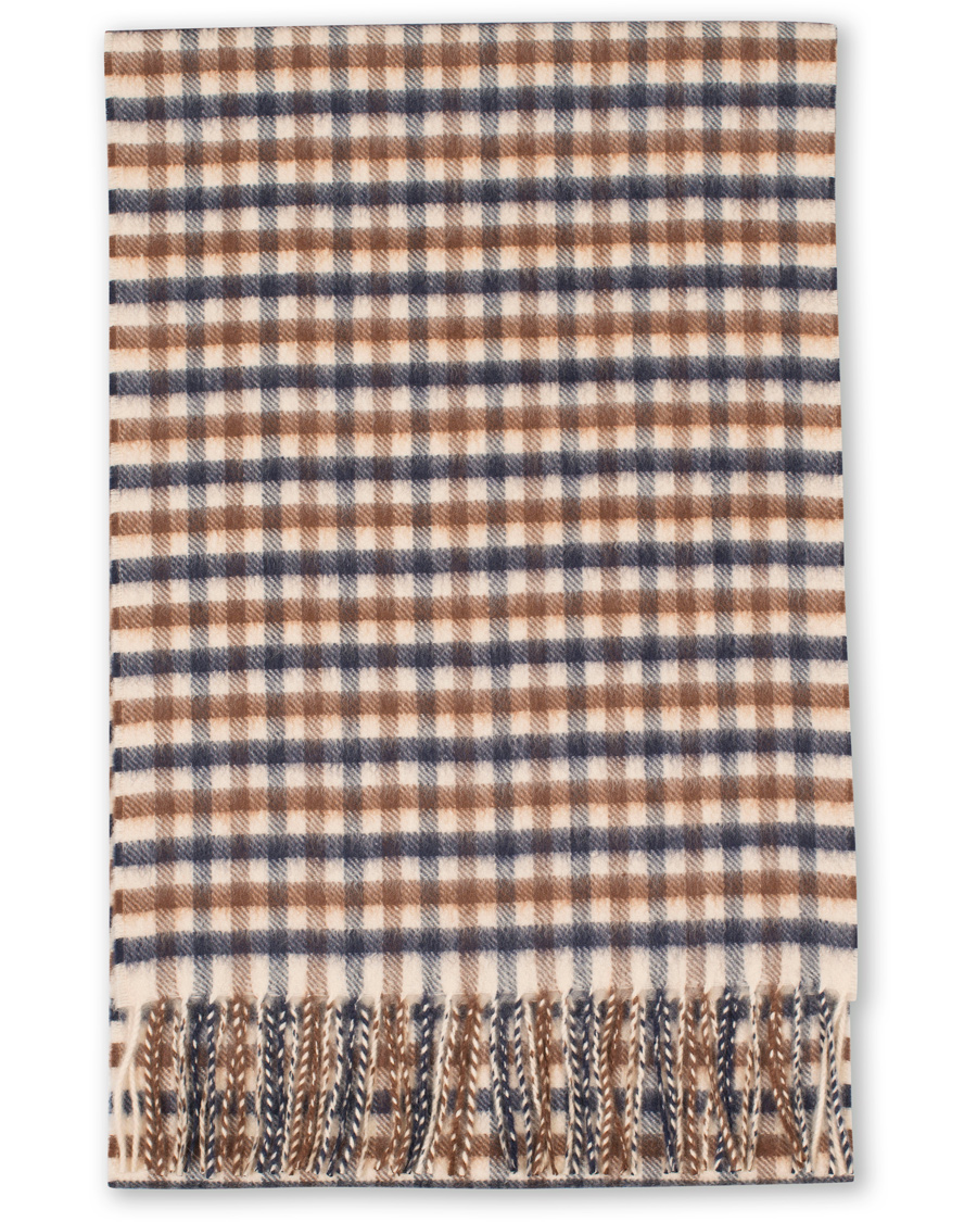Herre | Aquascutum Club Check Cashmere Scarf Vicuna | Aquascutum | Club Check Cashmere Scarf Vicuna