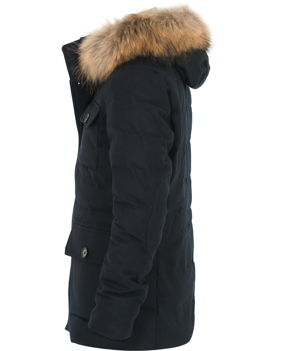Herre | Jakker | Hackett | Mayfair Wool Down Parka Navy