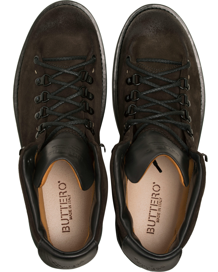 Herre | Buttero Canalone Hiking Boot Dark Brown Suede | Buttero | Canalone Hiking Boot Dark Brown Suede