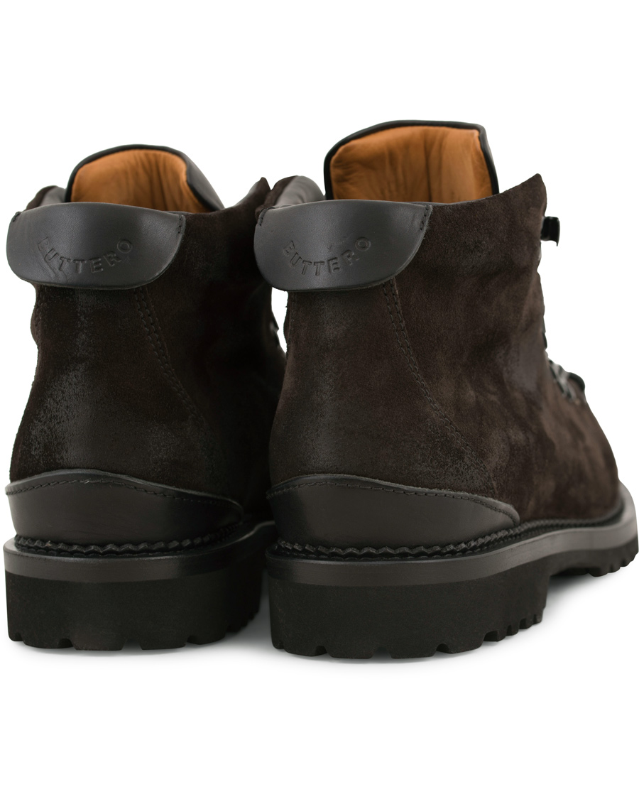 Herre | Buttero Canalone Hiking Boot Dark Brown Suede | Buttero | Canalone Hiking Boot Dark Brown Suede