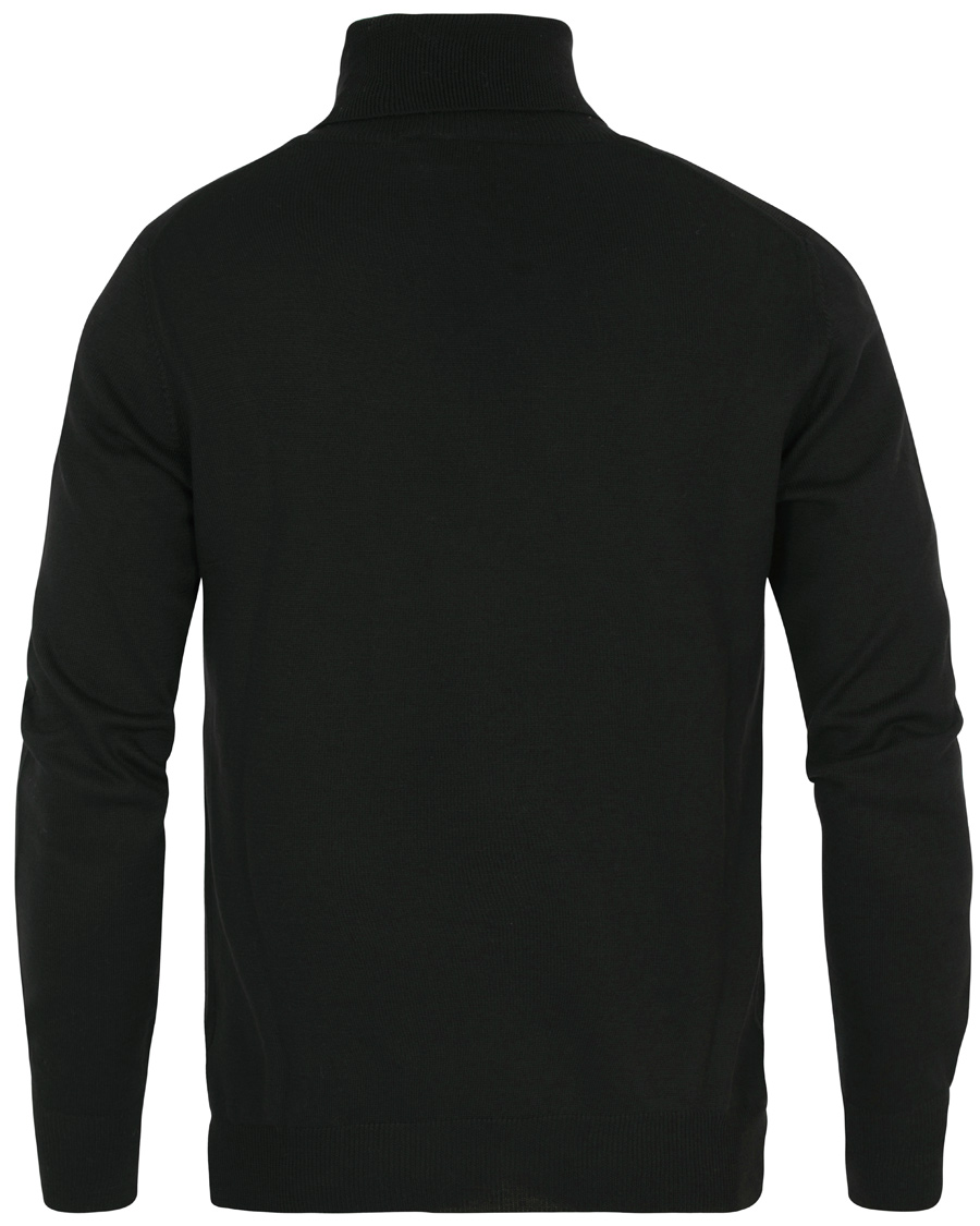 Herre | Gensere | Gran Sasso | Merino Fashion Fit Rollneck Black