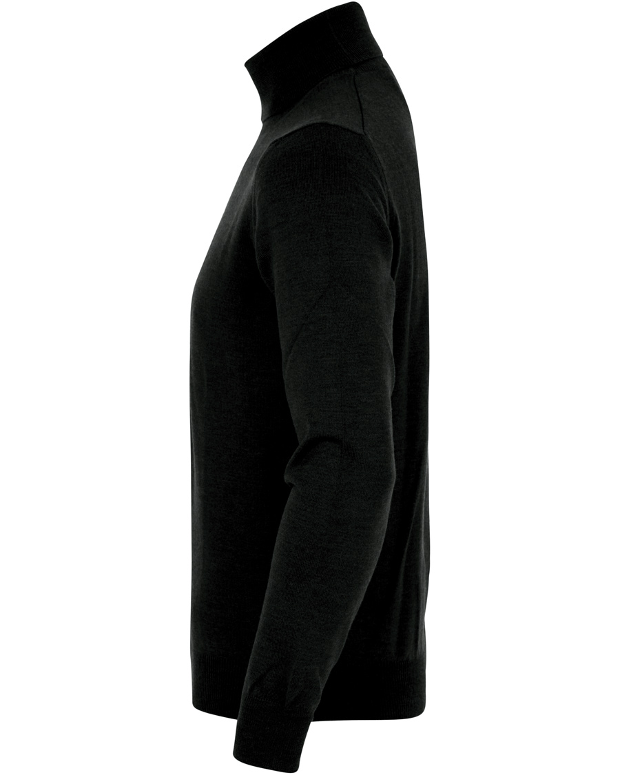 Herre | Gensere | Gran Sasso | Merino Fashion Fit Rollneck Black