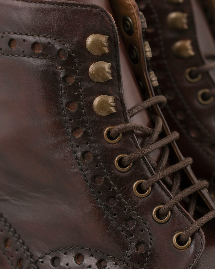 Herre | Grenson Fred Brogue Boot Commando Sole Brown Calf | Grenson | Fred Brogue Boot Commando Sole Brown Calf