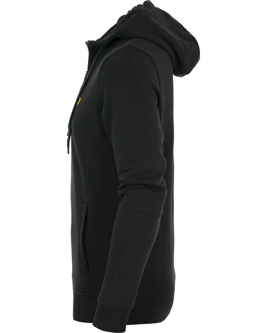 Herre | Gensere | Lyle & Scott | Half Zip Hoodie True Black