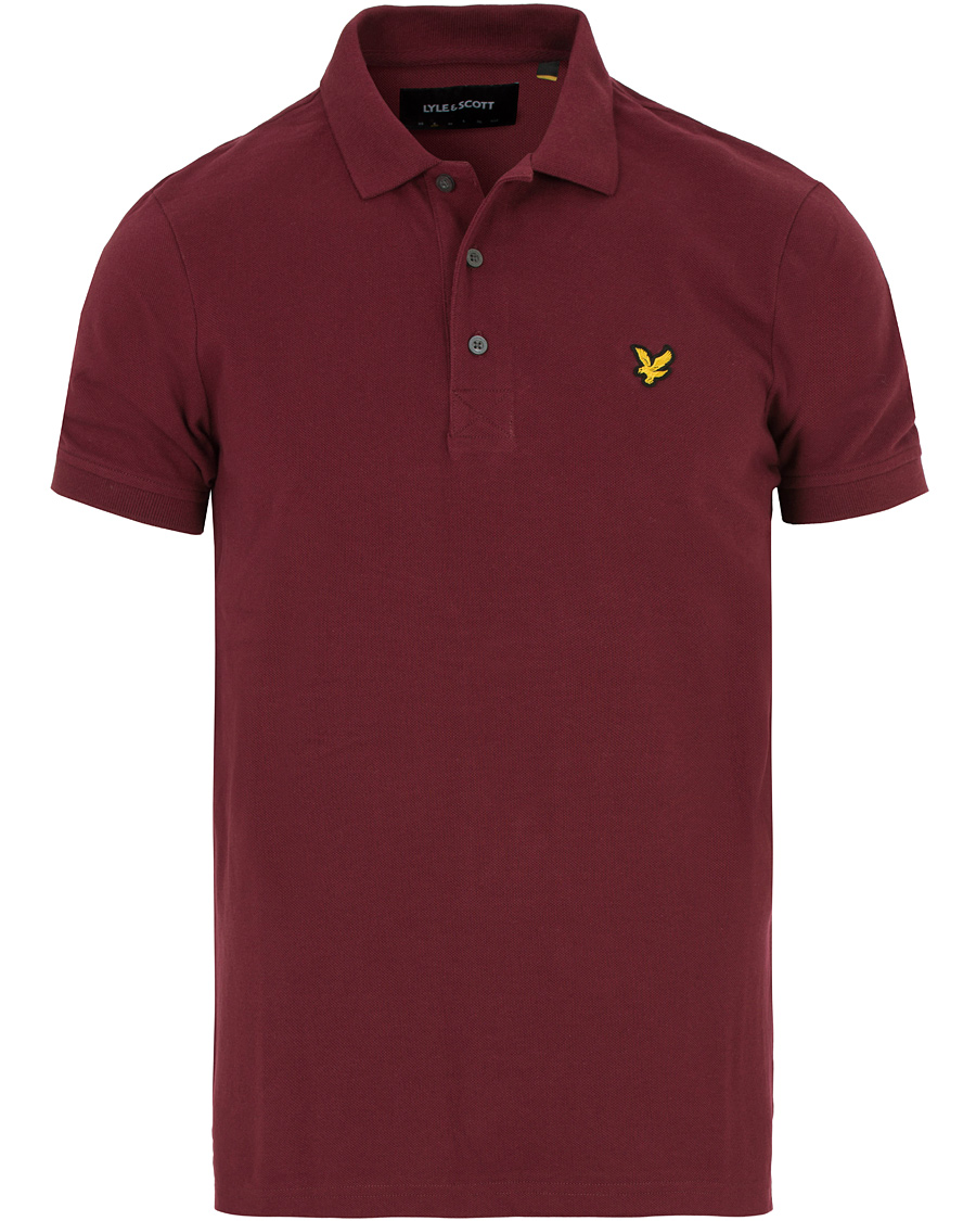 Herre | Pikéer | Lyle & Scott | Plain Pique Polo Claret Jug