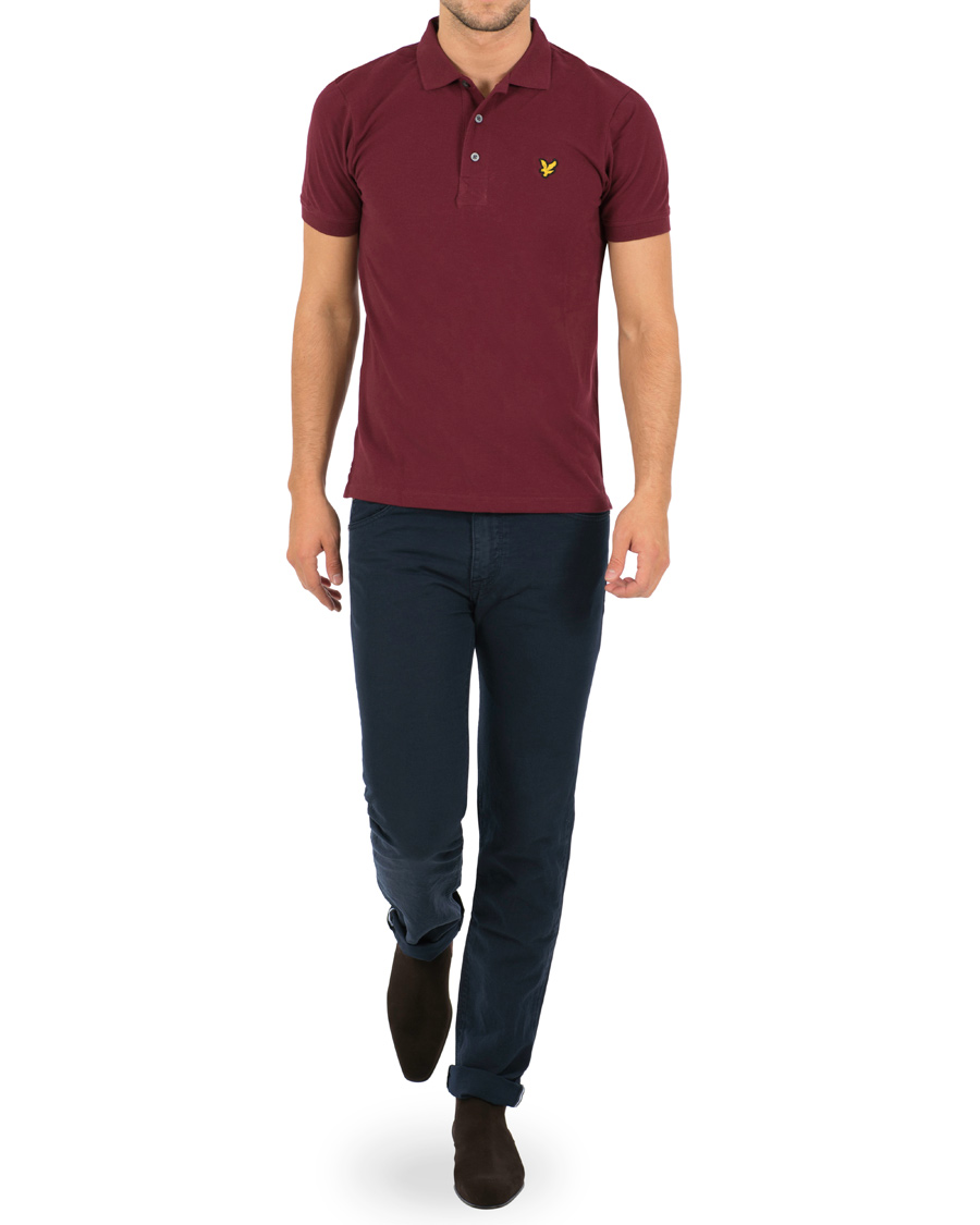 Herre | Pikéer | Lyle & Scott | Plain Pique Polo Claret Jug