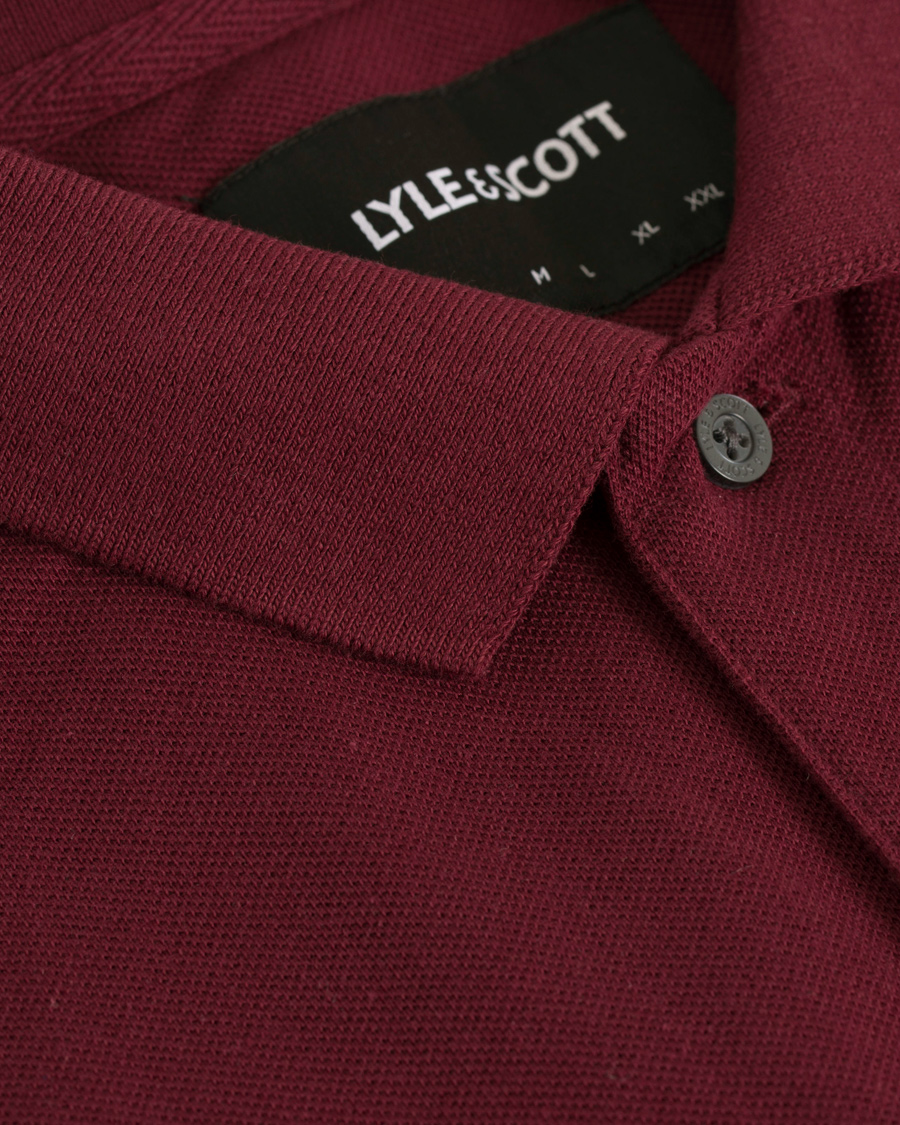 Herre | Pikéer | Lyle & Scott | Plain Pique Polo Claret Jug