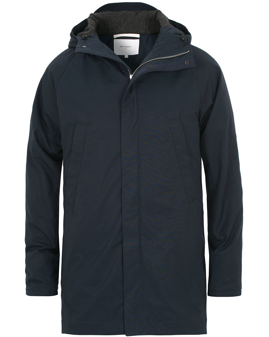 Herre | Jakker | Norse Projects | Lindisfarni Cambric Jacket Dark Navy