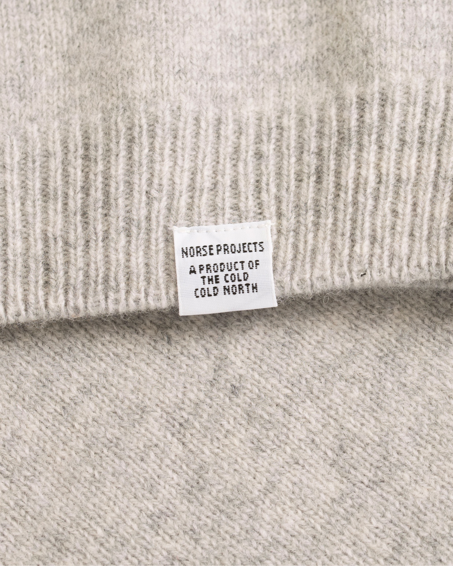 Herre | Gensere | Norse Projects | Sigfred Lambswool Crew Neck Light Grey Melange