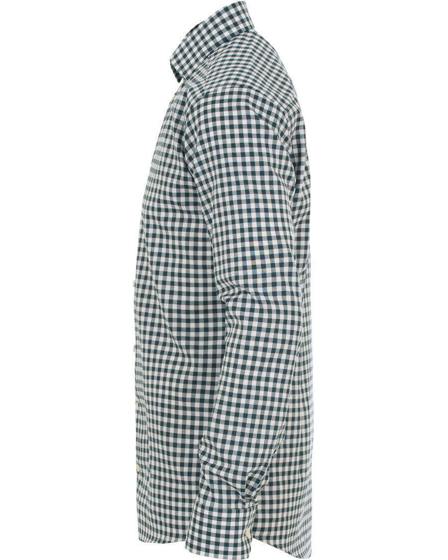 Herre | Skjorter | Eton | Slim Fit Twill Check Shirt Green