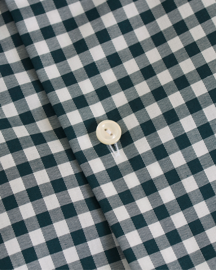 Herre | Skjorter | Eton | Slim Fit Twill Check Shirt Green