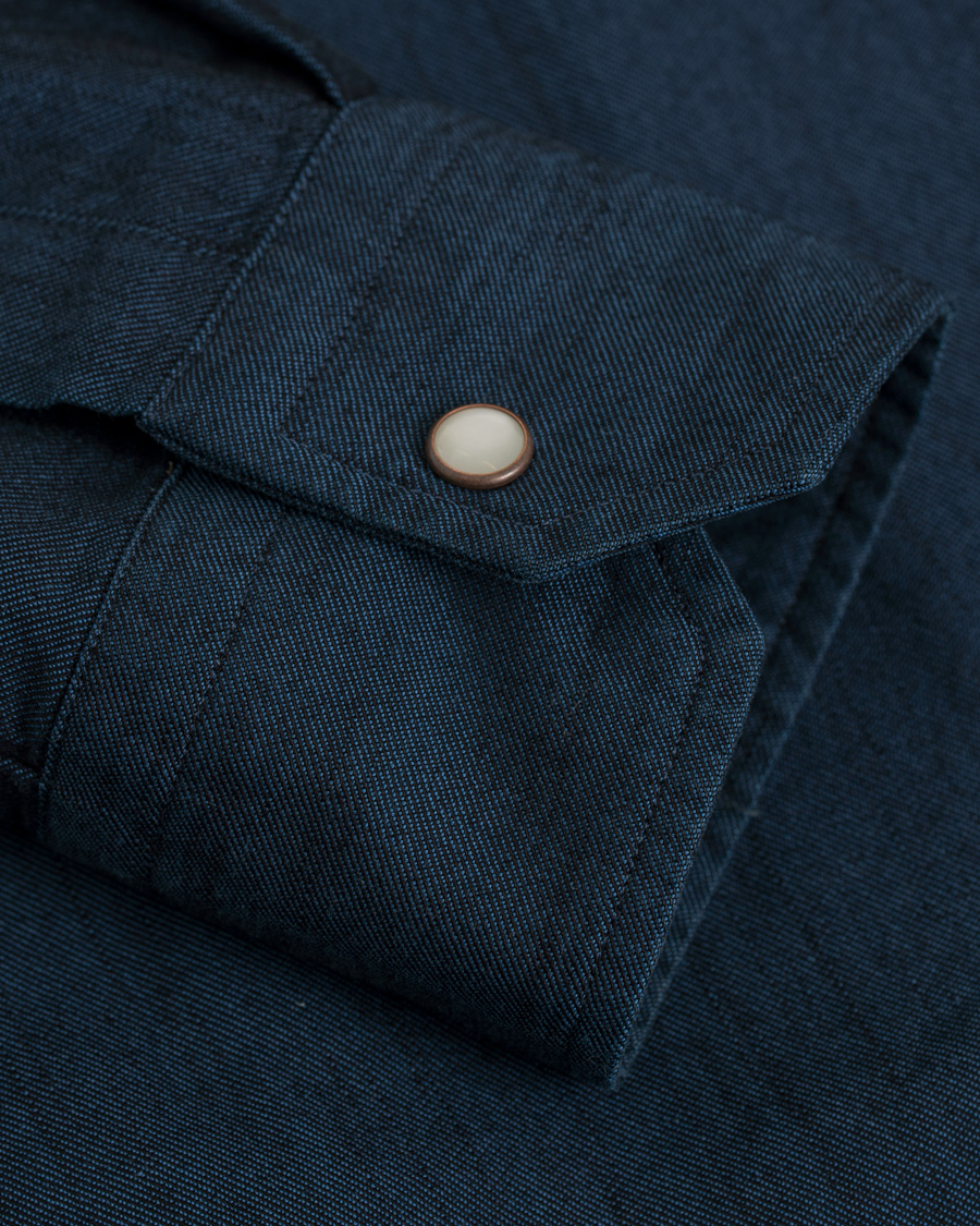 Herre | Jakker | Eton | Slim Fit Overshirt Indigo