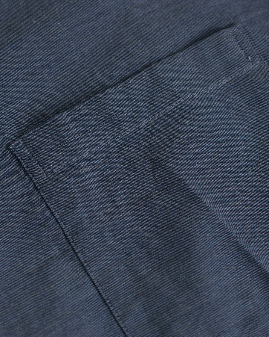 Herre | Skjorter | Eton | Slim Fit Flannel Shirt Dark Blue