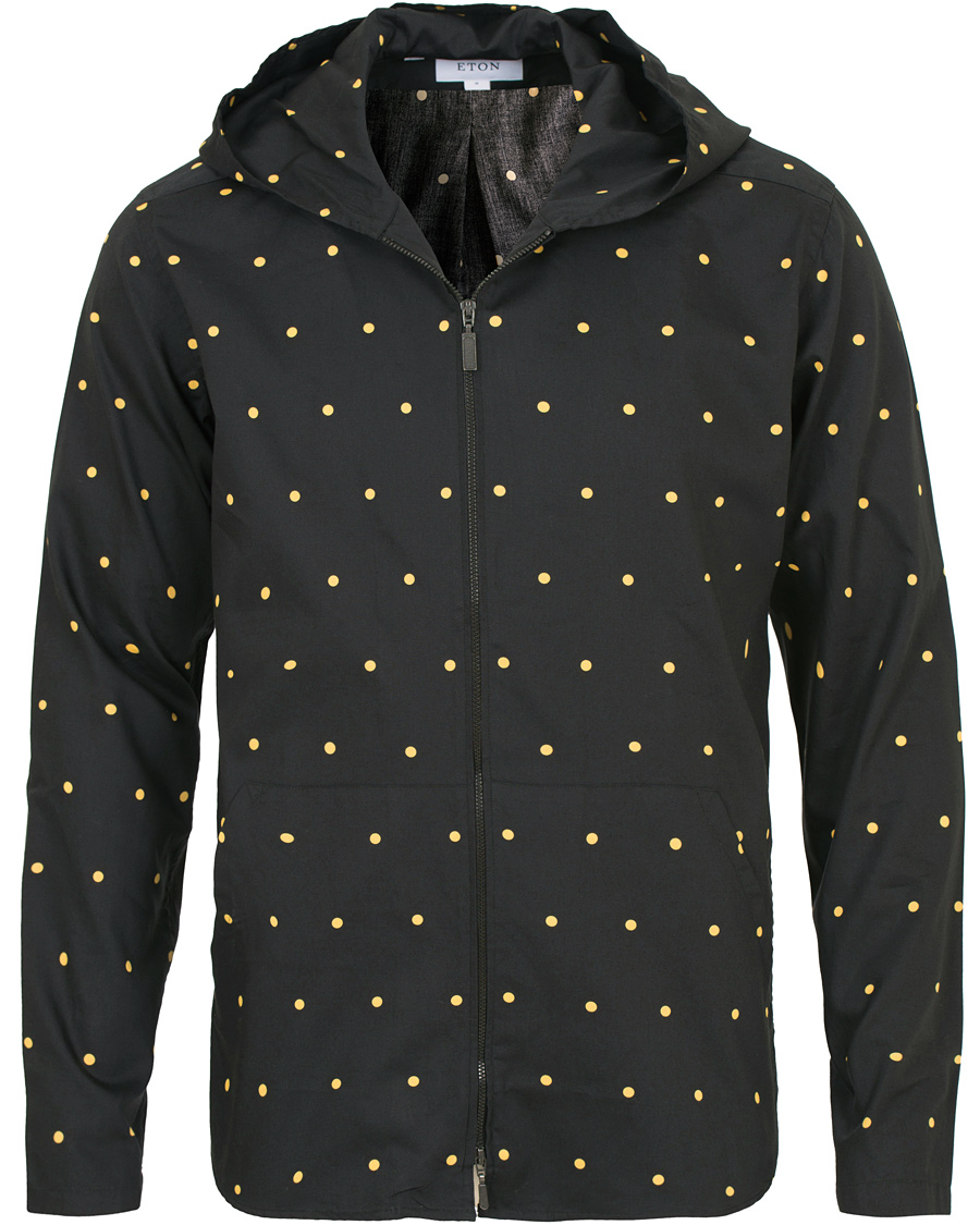 Herre | Skjorter | Eton | The Hacienda Collection Slim Hooded Shirt Jacket Black