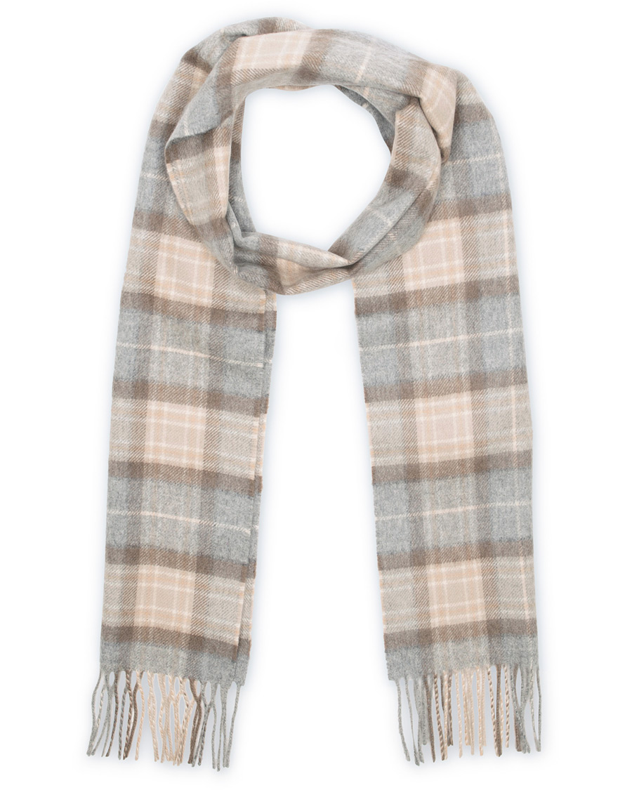 Herre | Johnstons of Elgin Cashmere Scarf Natural Mackellar | Johnstons of Elgin | Cashmere Scarf Natural Mackellar
