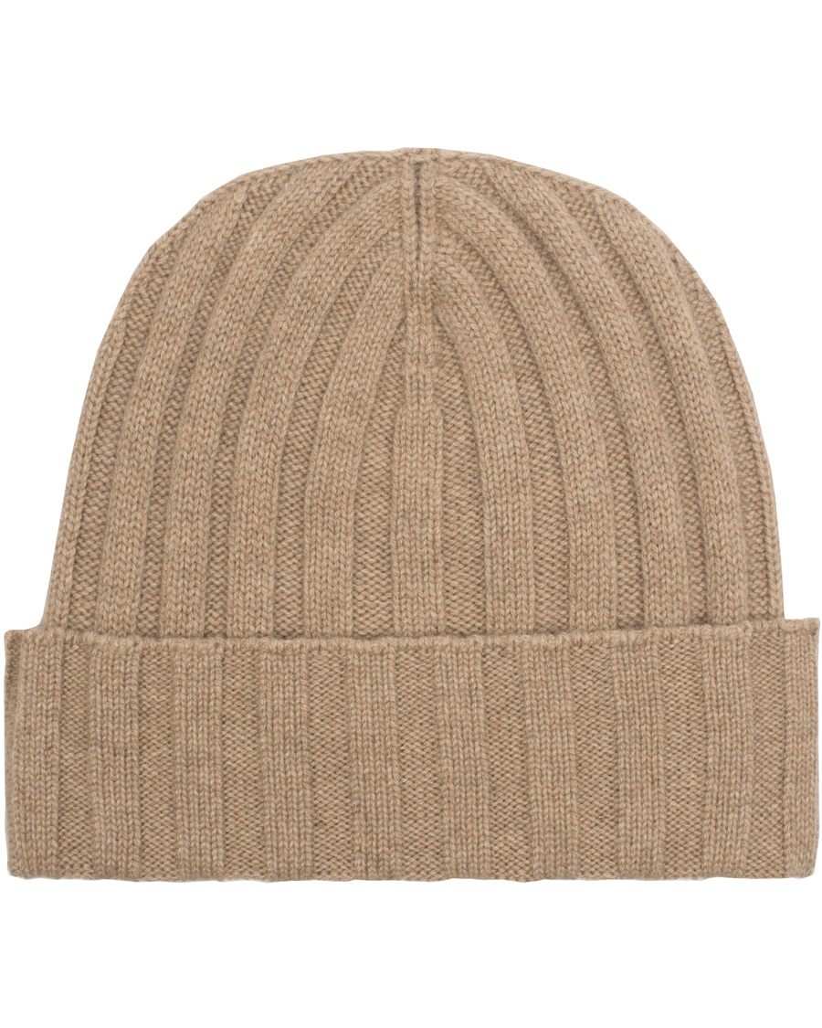 Herre | Borsalino Ribbed Wool Beanie Sand | Borsalino | Ribbed Wool Beanie Sand