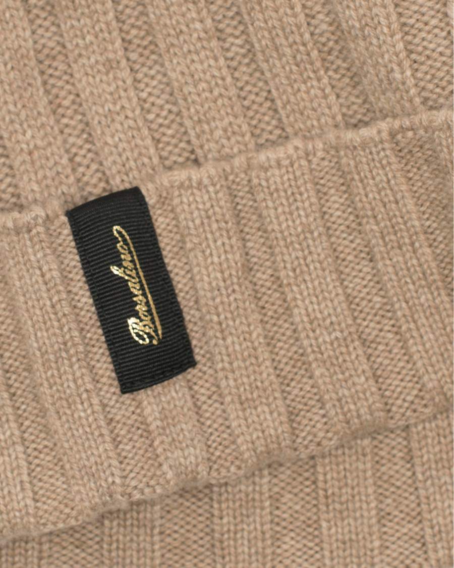 Herre | Borsalino Ribbed Wool Beanie Sand | Borsalino | Ribbed Wool Beanie Sand