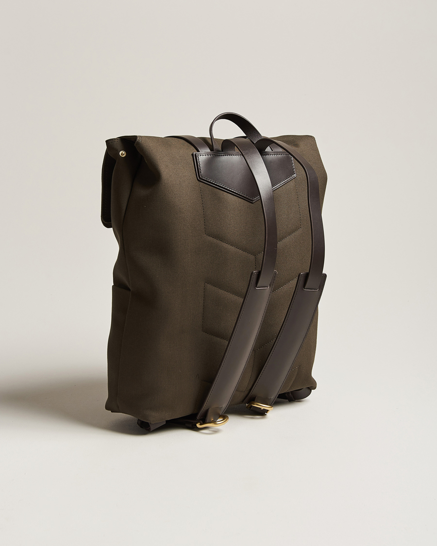 Herre | Vesker | Mismo | M/S Nylon Backpack Army/Dark Brown