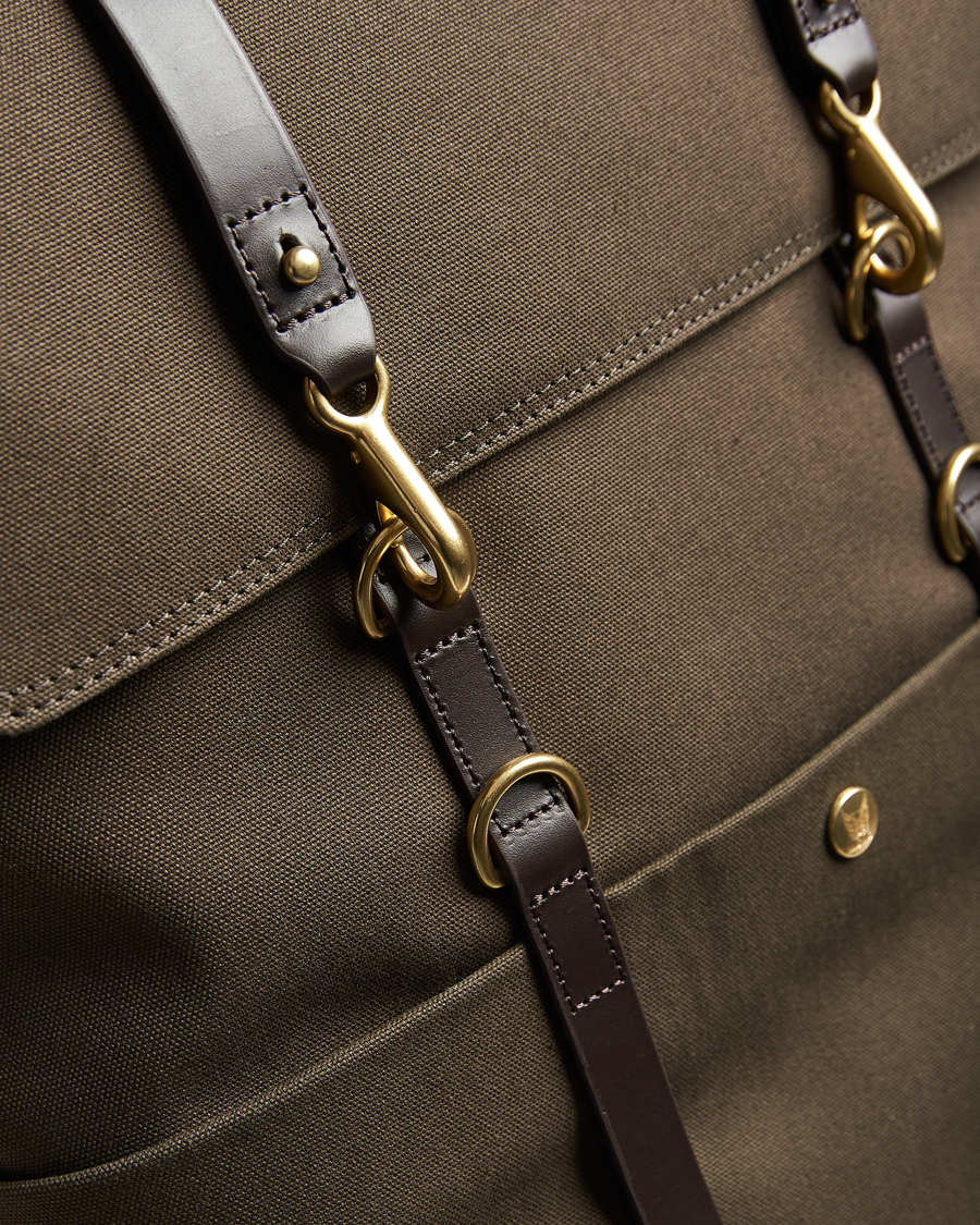 Herre | Vesker | Mismo | M/S Nylon Backpack Army/Dark Brown