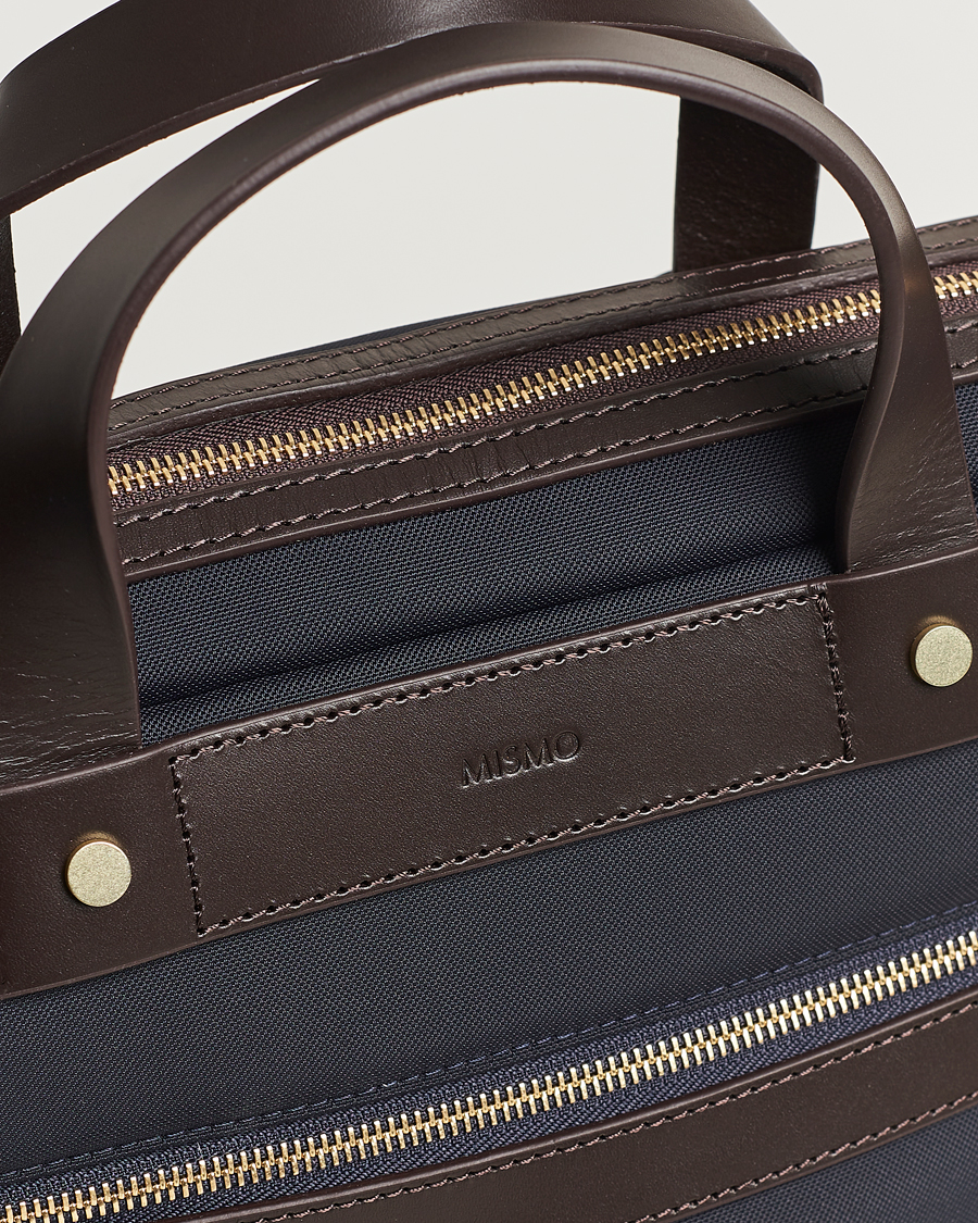 Herre | Vesker | Mismo | M/S Nylon Office Navy/Dark Brown