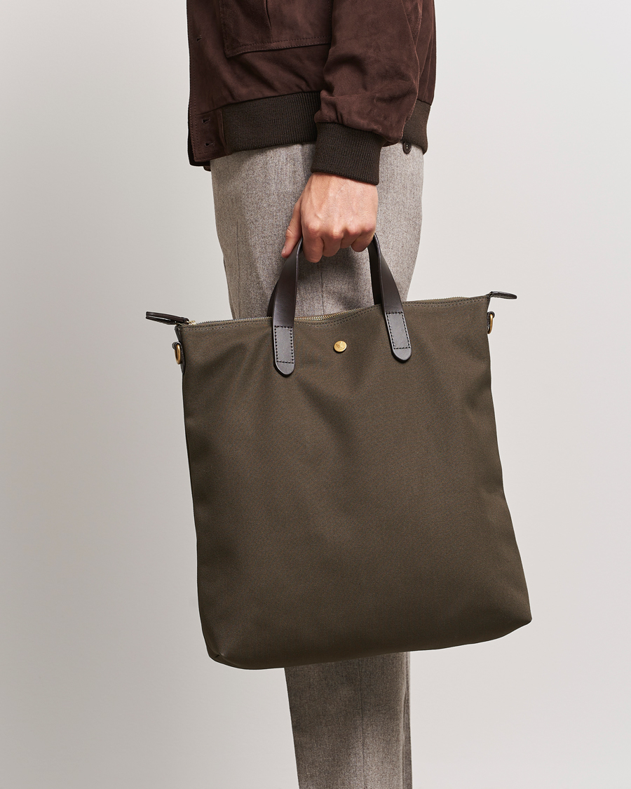 Herre | Assesoarer | Mismo | M/S Canvas Shopper Army/Dark Brown