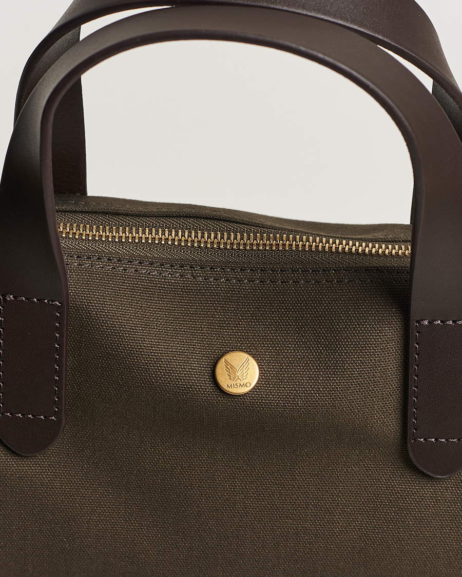 Herre | Vesker | Mismo | M/S Canvas Shopper Army/Dark Brown