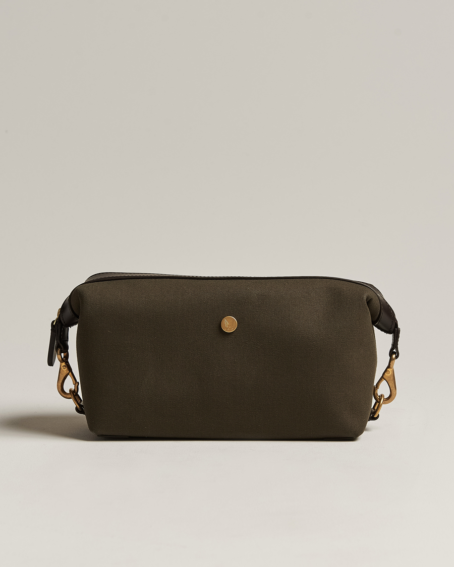 Herre | Vesker | Mismo | M/S Nylon Washbag Army/Dark Brown