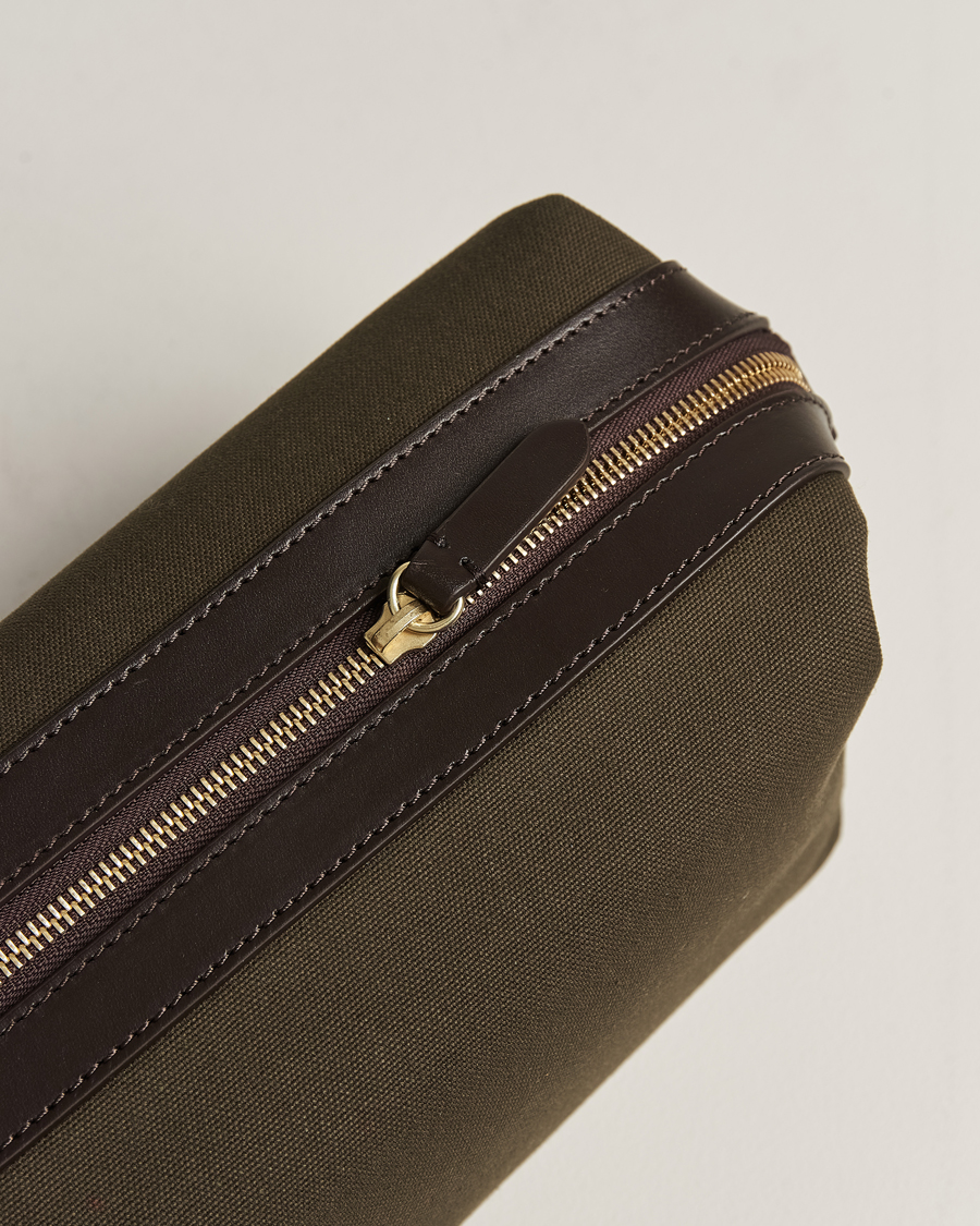 Herre | Vesker | Mismo | M/S Nylon Washbag Army/Dark Brown