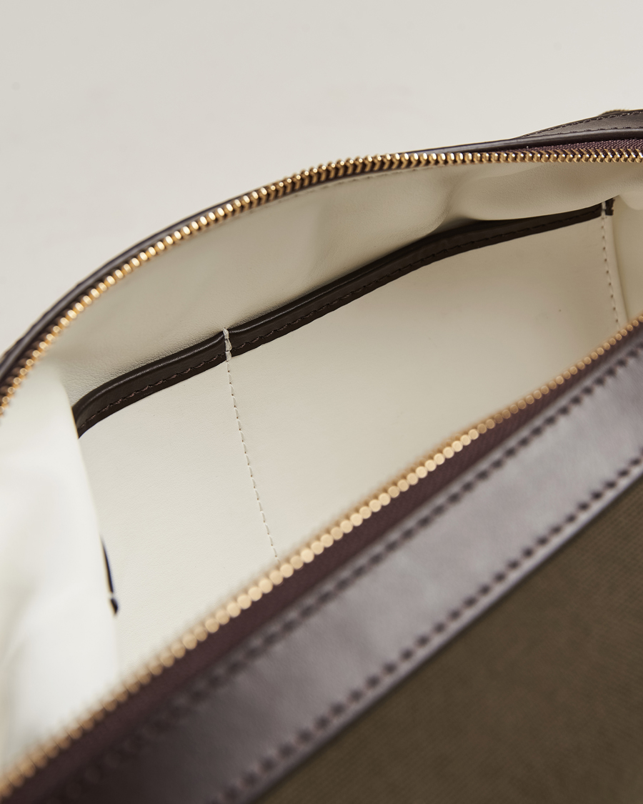 Herre | Vesker | Mismo | M/S Nylon Washbag Army/Dark Brown