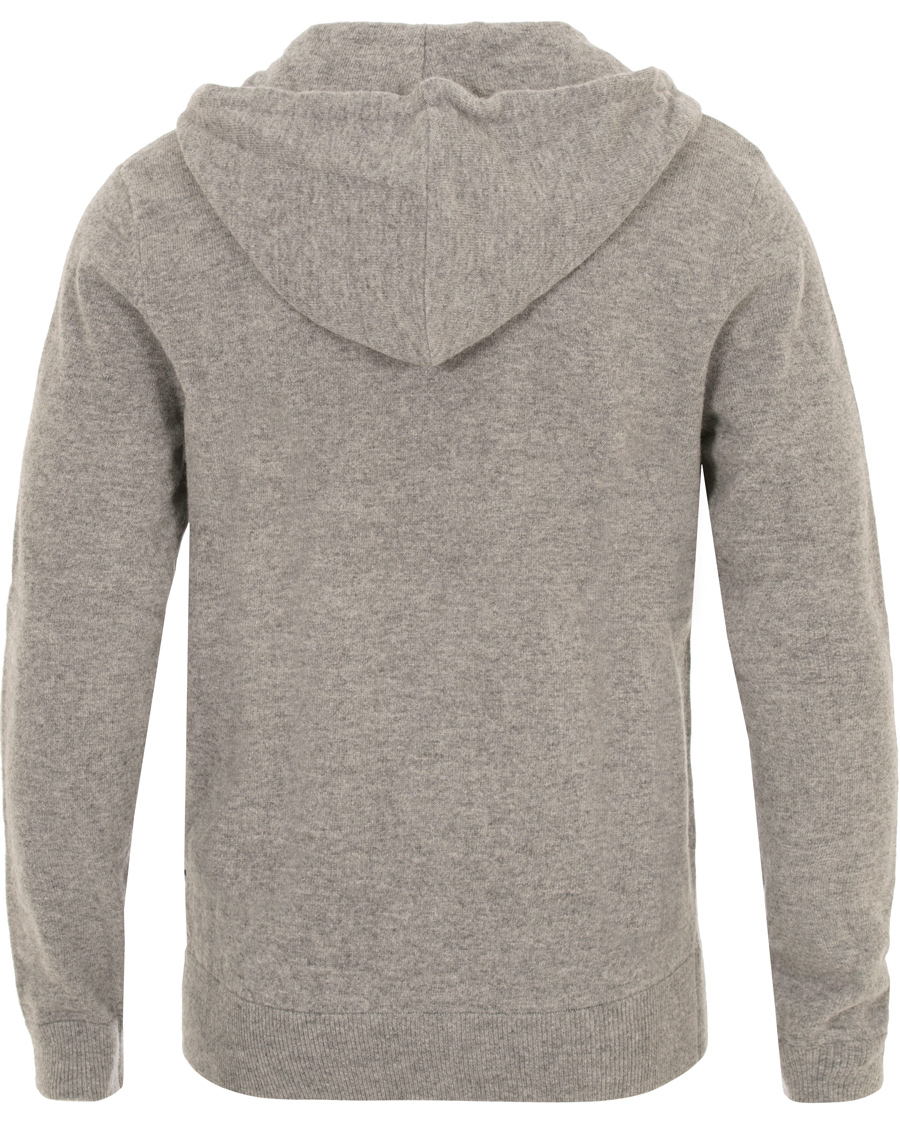 Herre | Gensere | NN07 | Wool Full Zip Hoodie Light Grey