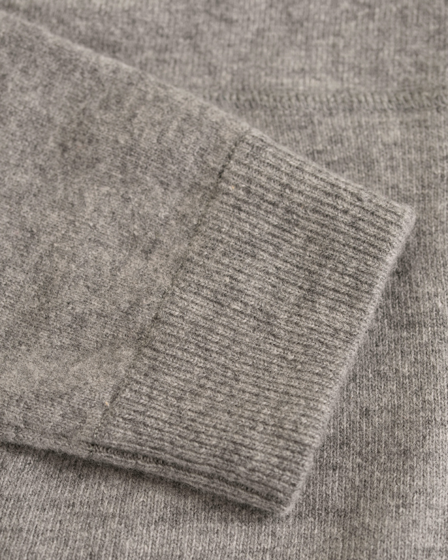 Herre | Gensere | NN07 | Wool Full Zip Hoodie Light Grey